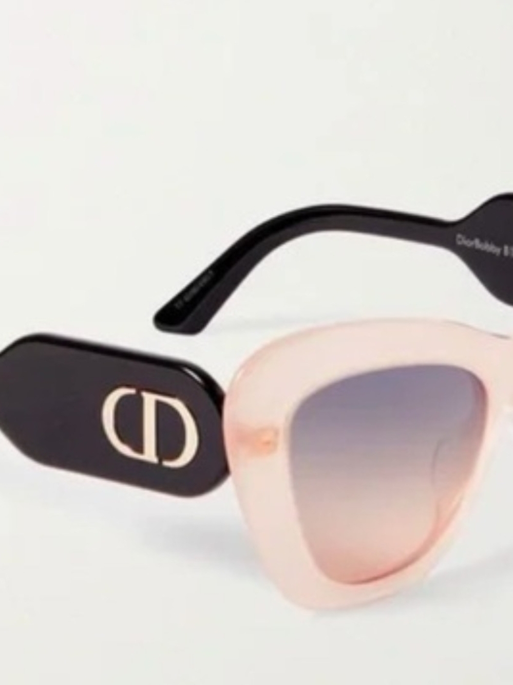 Christian Dior Bobby Acetate Pink Cat-Eye Sunglasses NIB Retail $485 Full Incl. - Picture 10 of 15